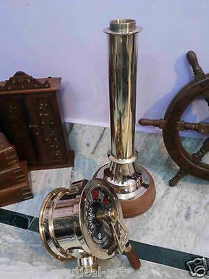 Antique Nautical Brass Ship Telegraph Stock Photo - Image of marine,  control: 197940884